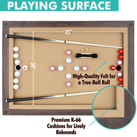 Baddah Bing 54" Espresso Bumper Pool Table