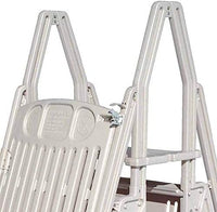 Vinyl Works 24" Gated Entry Above Ground Pool Ladder, Taupe | AF-T