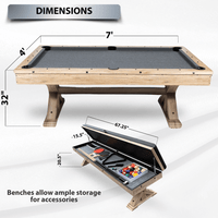 The Rockford 7' Multi-Game Table