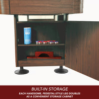 Challenger 14' Deluxe Pub Style Shuffleboard Table - Walnut Finish
