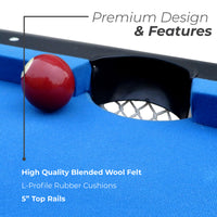Fairmont 6-ft Portable Folding Billiards Pool Table