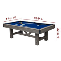 Logan 7-ft 3-in-1 Multi Game Dining Table w/ Benches and Ping Pong