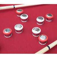 Renegade II 54" Bumper Pool Table - Walnut Finish with Red Felt