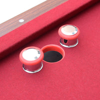 Renegade II 54" Bumper Pool Table - Walnut Finish with Red Felt
