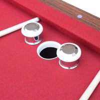 Renegade II 54" Bumper Pool Table - Walnut Finish with Red Felt