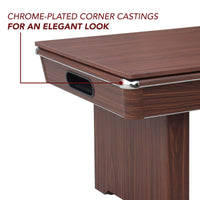 Renegade II 54" Bumper Pool Table - Walnut Finish with Red Felt