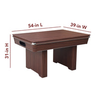 Renegade II 54" Bumper Pool Table - Walnut Finish with Red Felt