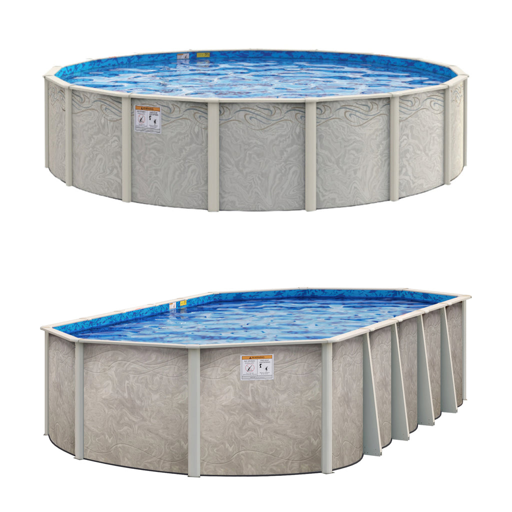 Bay Burst Hybrid 52" or 54" Tall Above Ground Pool Kit plus Starter Package