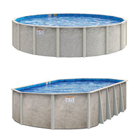 Bay Burst Hybrid 52" or 54" Tall Above Ground Pool Kit plus Starter Package