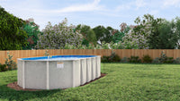 Bay Burst 52" or 54" Tall Resin Above Ground Pool Kit plus Starter Package