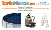 Sevilla 52" Steel Wall Hard Sided Above Ground Pool Package Plus Starter Kit