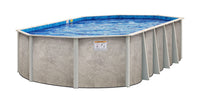Delta Dream 52" or 54" Tall Aluminum Above Ground Pool Kit plus Starter Package