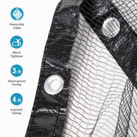 18' x 38' Oval Above Ground Swimming Pool Tarp Winter Cover