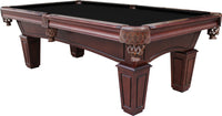 St. Lawrence 8' Slate Pool Table w/ Leather Drop Pockets