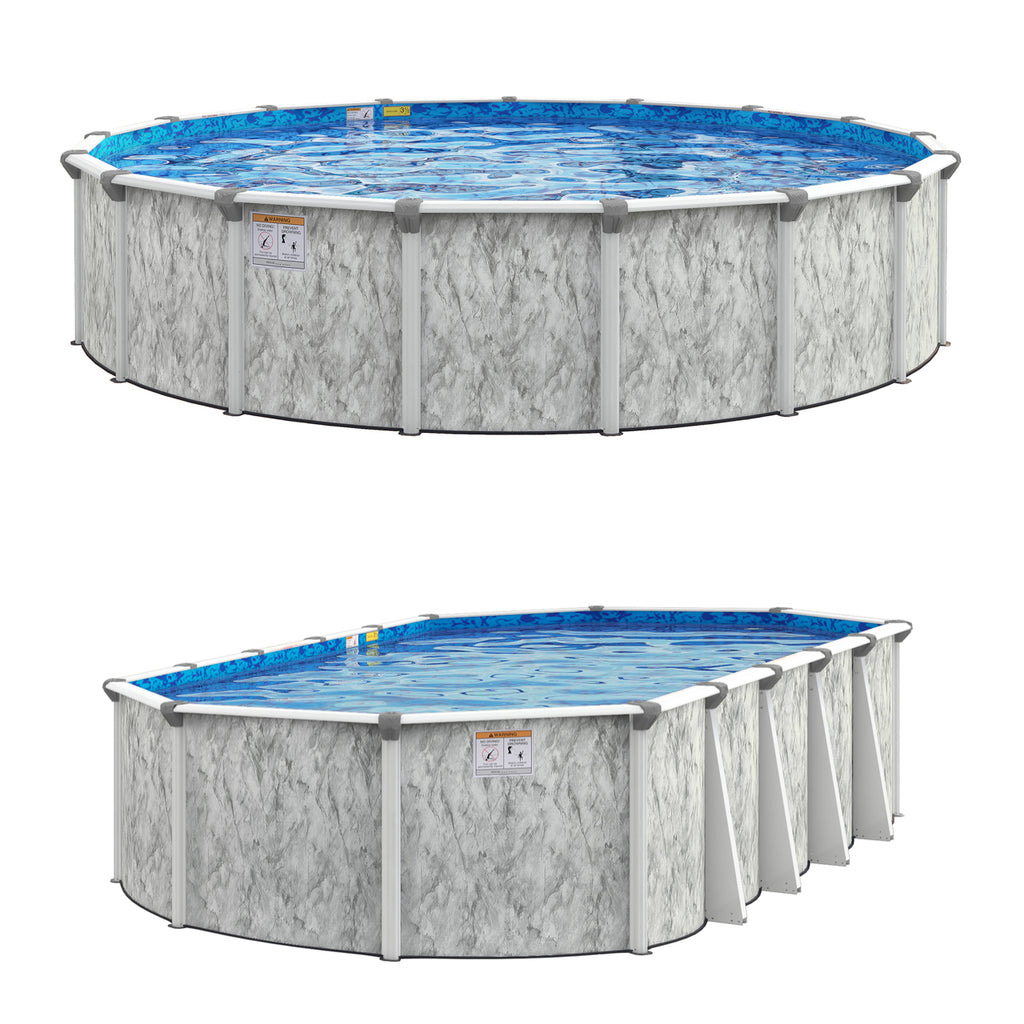 Ocean Current 54" Tall Resin Above Ground Pool Kit plus Starter Package