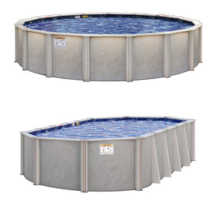 Rio Grande 52" or 54" Tall Steel Above Ground Pool Kit plus Starter Package