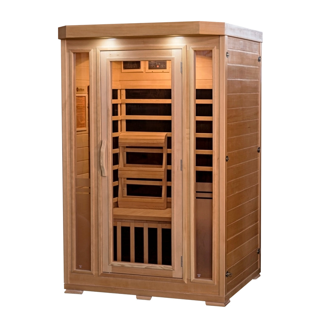 Sonoma 2 Person Hemlock FAR Infrared Sauna with Bluetooth Stereo