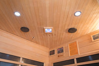 Sonoma 3 Person Hemlock FAR Infrared Corner Sauna with Bluetooth Stereo