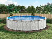 Ocean Current 54" Tall Resin Above Ground Pool Kit plus Starter Package
