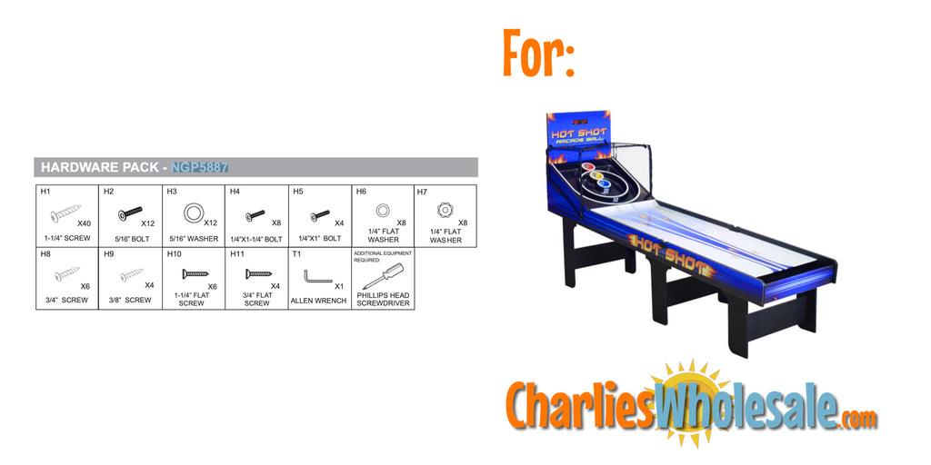 Replacement Part NGP5887 Hardware Pack