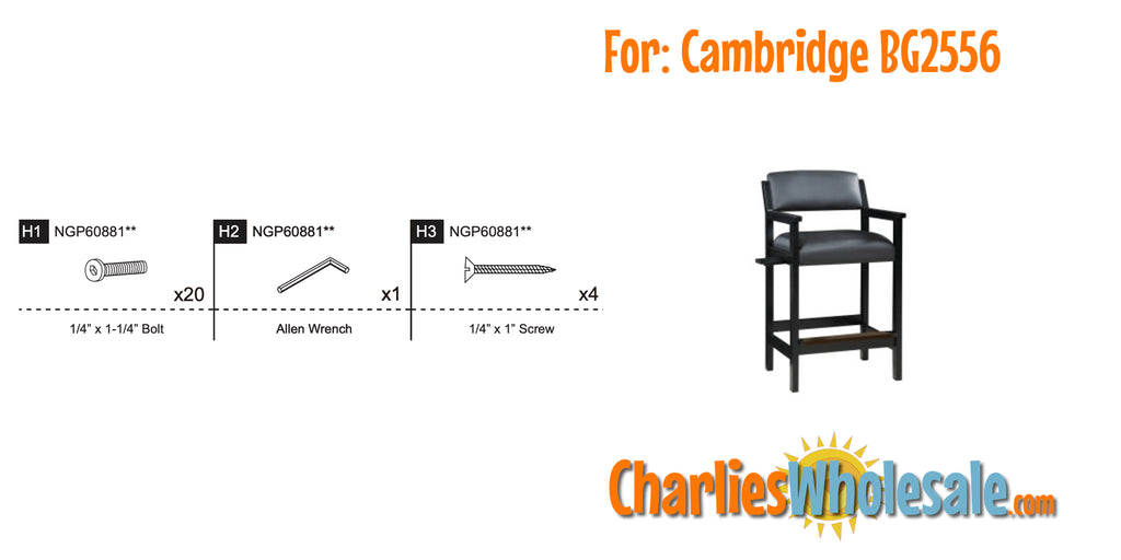Replacement Part NGP60881 Hardware Pack