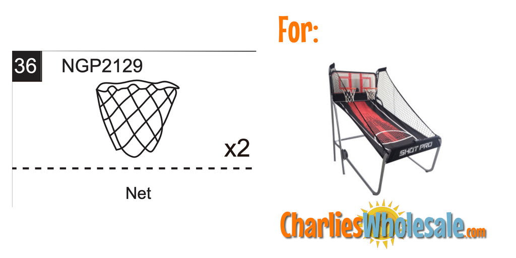 Replacement Part NGP2129 (2) Basket Nets - White