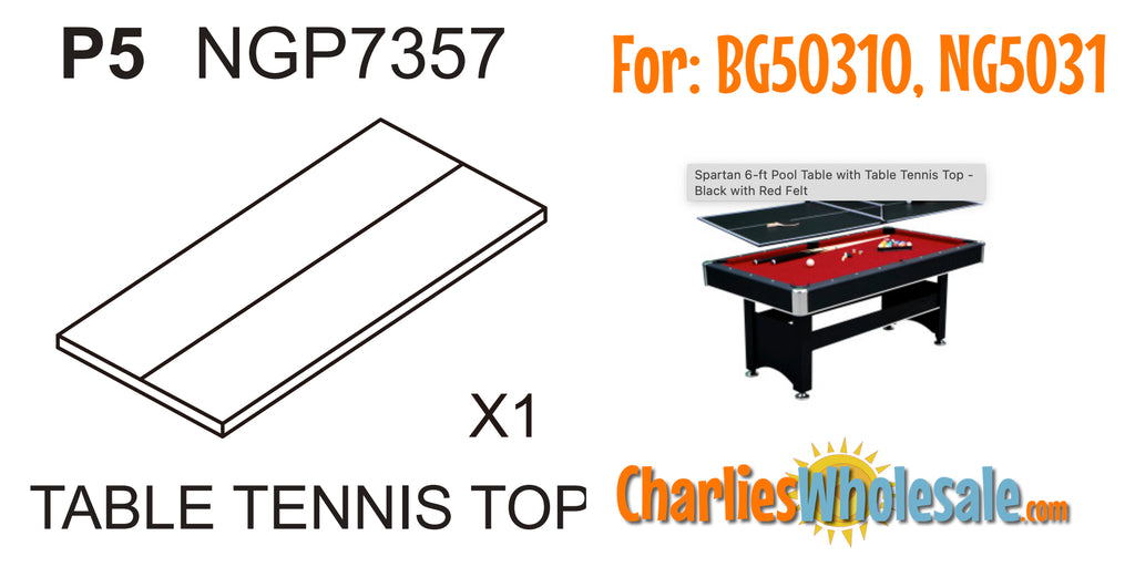 Replacement Part NGP7357 Table Top