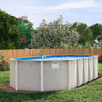 Delta Dream 52" or 54" Tall Aluminum Above Ground Pool Kit plus Starter Package