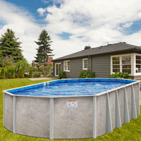 Delta Dream 52" or 54" Tall Aluminum Above Ground Pool Kit plus Starter Package