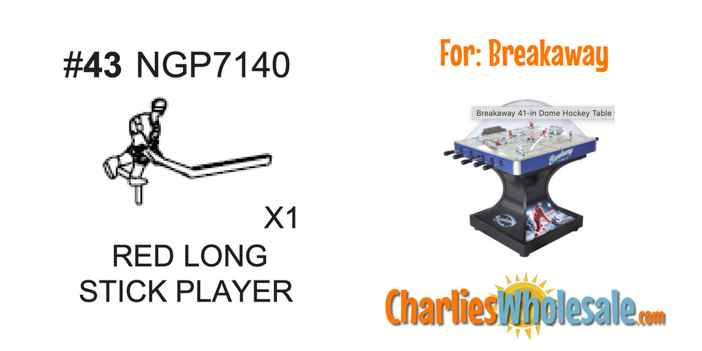 Replacement Part NGP7140 Red Long Stick Player