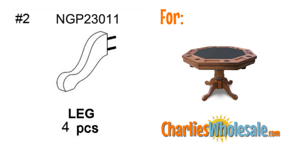 Replacement Part NGP23011 4 (FOUR) Legs