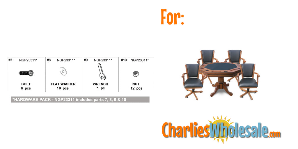 Replacement Part NGP23311 Hardware Pack