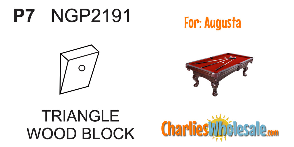 Replacement Part NGP2191 Triangle Wood Block