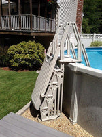 Vinyl Works Taupe Neptune A-Frame Hybrid Ladder & Step Entry System