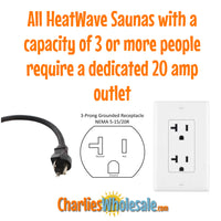 Sante Fe 3 Person Hemlock Corner Infrared Sauna with 7 Carbon Heaters