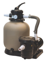 Great White Sand Filter System with 1 Horsepower HP Dual 2 Speed Pump for Above Ground Pools