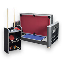 Triple Threat 6' 3-in-1 Combo Game Table w/ Billiards, Ping Pong and Air Hockey