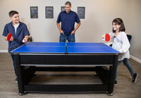 Triple Threat 6' 3-in-1 Combo Game Table w/ Billiards, Ping Pong and Air Hockey