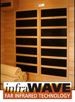 Klondike 4 Person Cedar Infrared Sauna Room with 9 Carbon Heaters