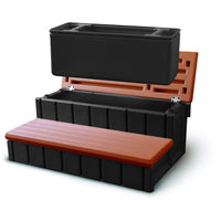 Confer Plastics 36" Spa Steps with Convenient Large Storage Compartment