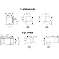 Standard Mouth Skimmer & Return for Above Ground Pool