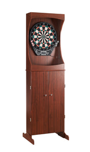 Outlaw Dart Board Cabinet with Official Electronic Scoring Soft Tip Darts Game
