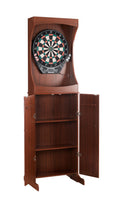 Outlaw Dart Board Cabinet with Official Electronic Scoring Soft Tip Darts Game