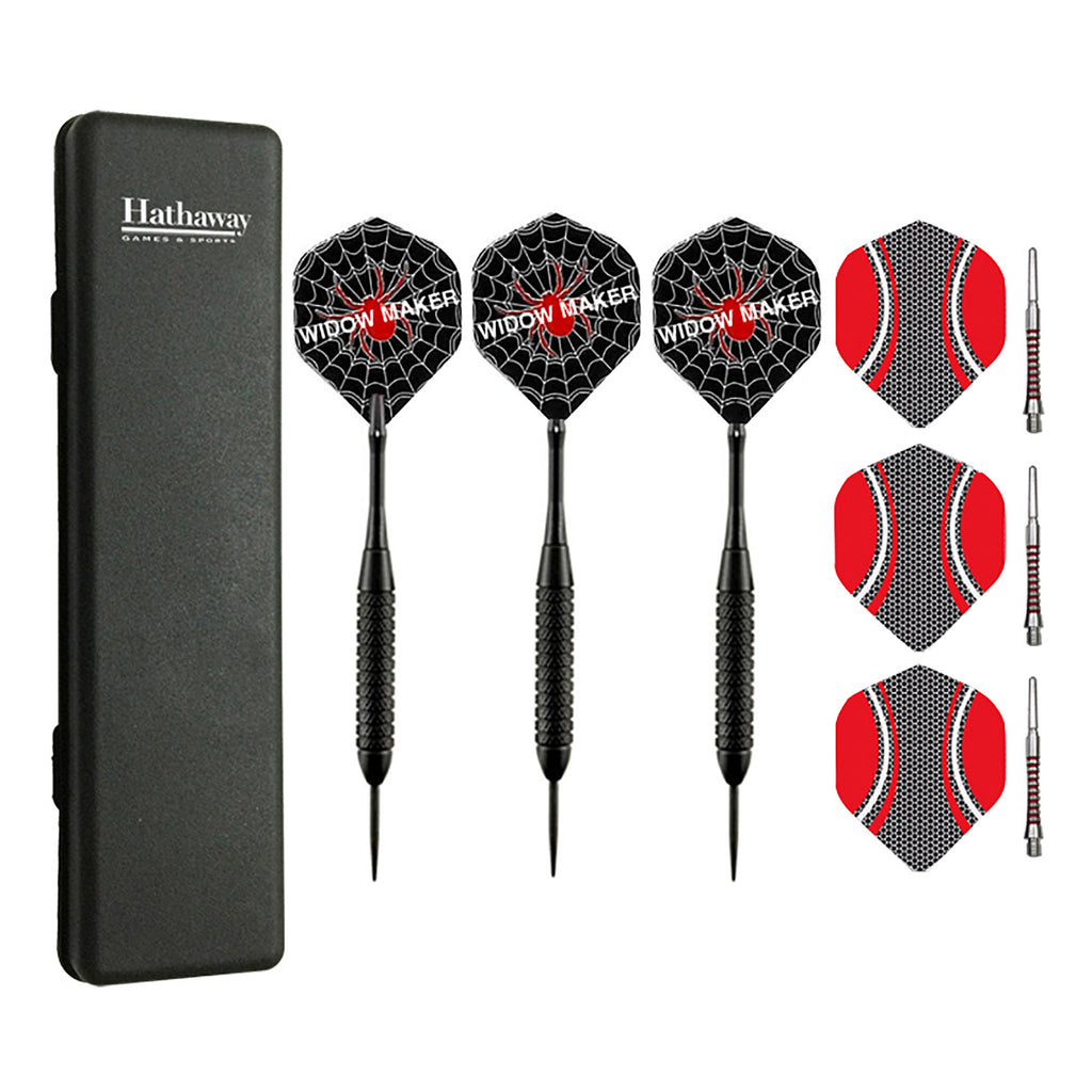 Hathaway Games & Sports Tempest or Widow Maker Steel Tip Dart Set of 3 Darts