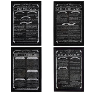 Game Rules Wall Art