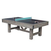Logan 7-ft 3-in-1 Multi Game Dining Table w/ Benches and Ping Pong