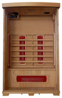 Sahara 2 Person Hemlock FAR Infrared Sauna Room with 5 Ceramic Heaters