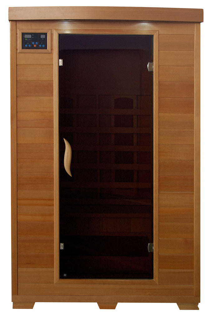 Sahara 2 Person Hemlock FAR Infrared Sauna Room with 5 Ceramic Heaters