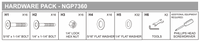 Replacement Part NGP7360 Hardware Pack