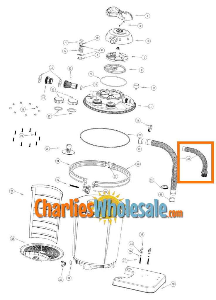 Replacement Part NEP4242 Filter Pump Hose 1025